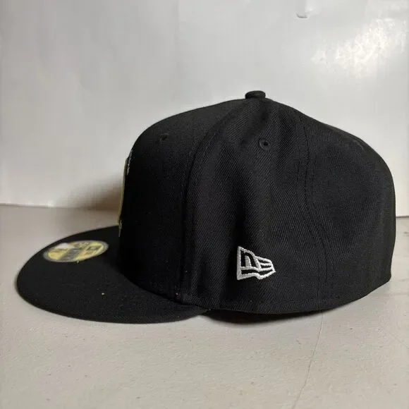 New Era 59Fifty Golden State Warriors Black NBA Fitted Hat NEW - 7 7/8 - Picture 2 of 7